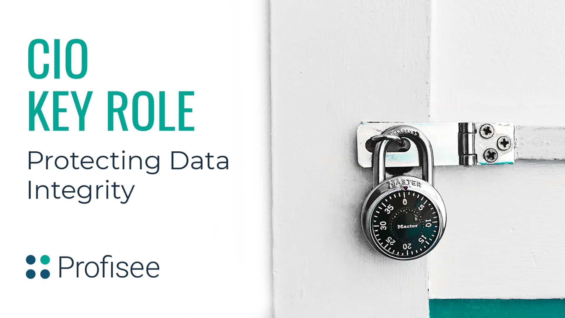 The "CIO Key Role" - Protecting Data Integrity title page.