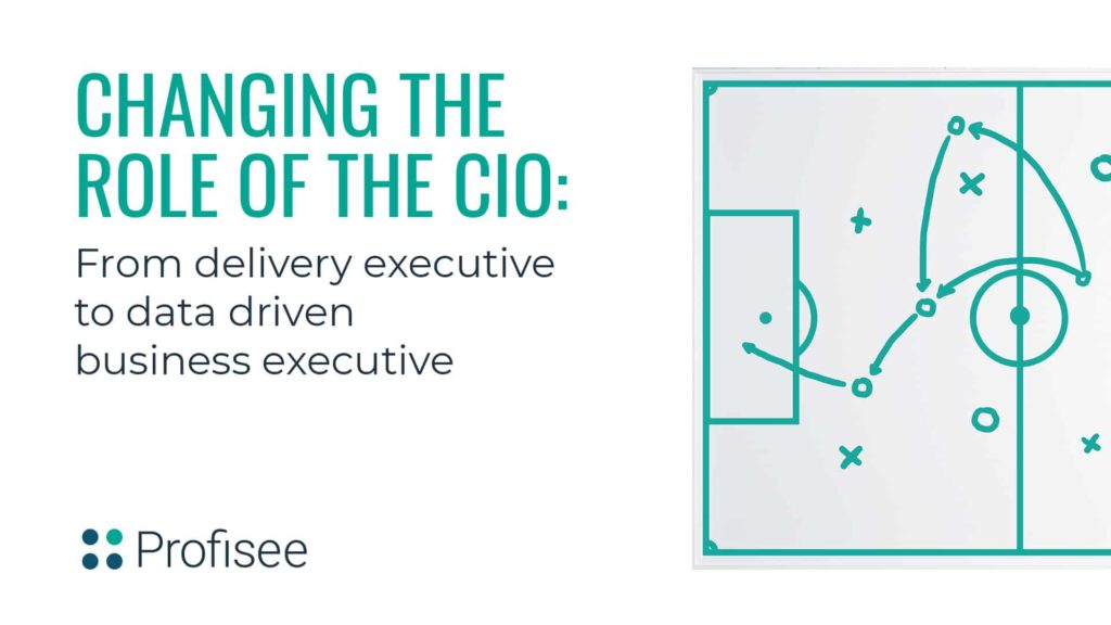 The "Changing the Role of the CIO" title page features the Profisee logo prominently displayed.