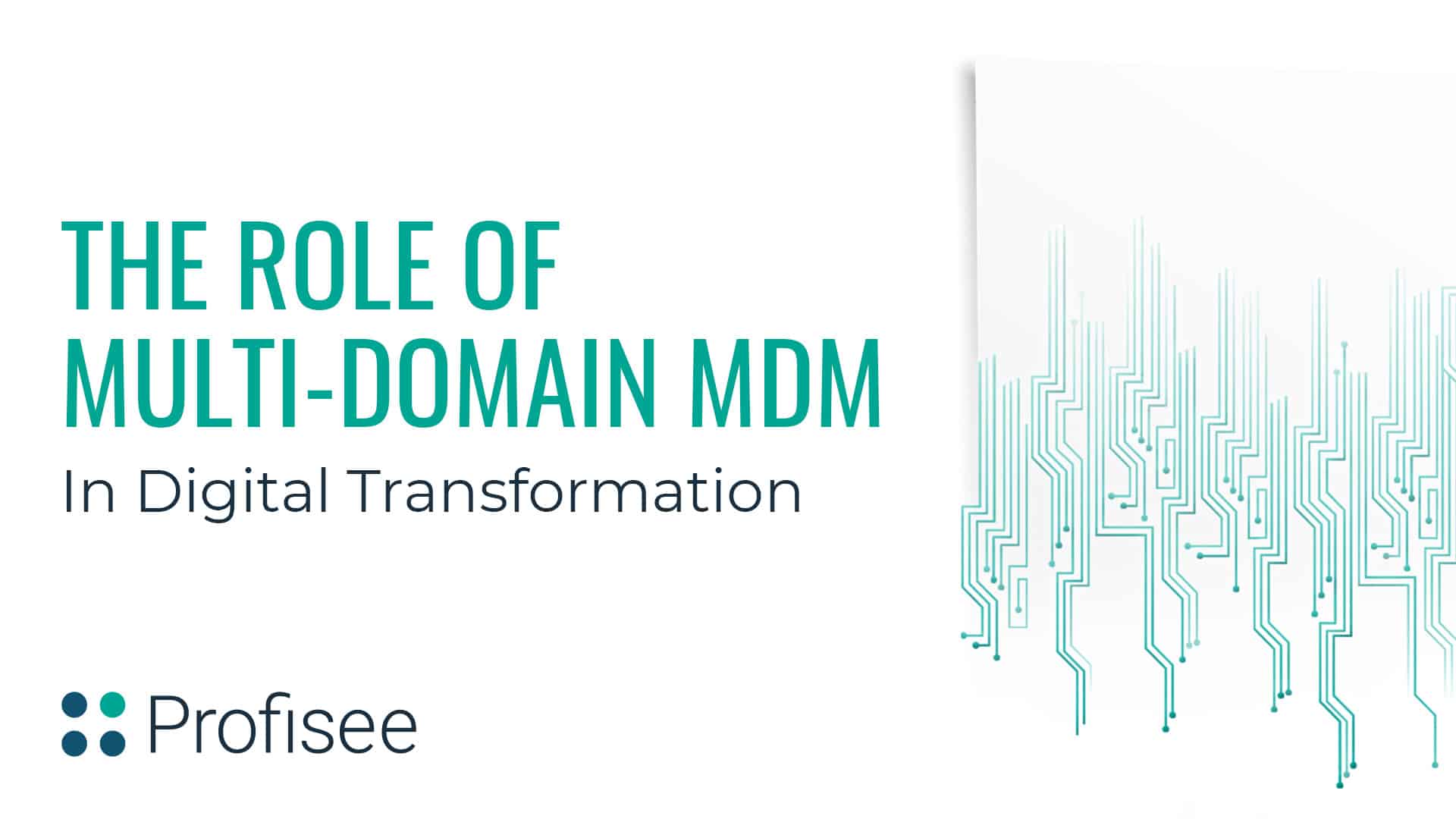 A graphic highlighting the importance of Multi-Domain MDM for digital transformation initiatives.