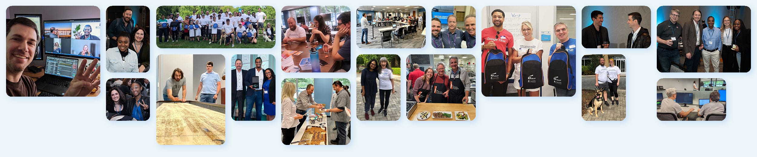 Banner collage of employee images