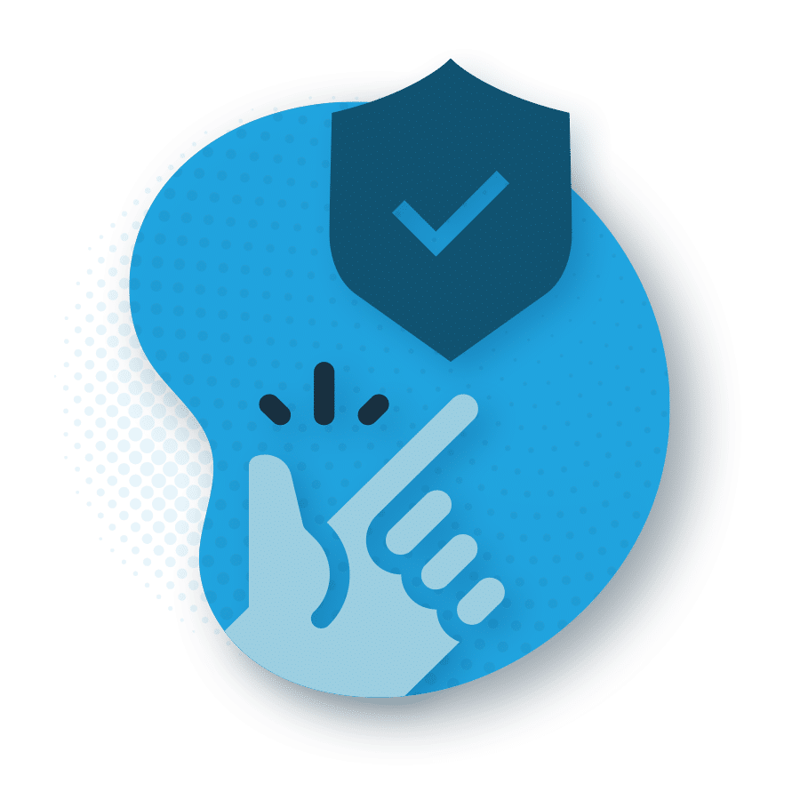 Security protection and compliance icon.