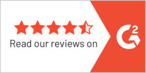 Image promoting Profisee reviews on G2, showing a 4.5-star rating.